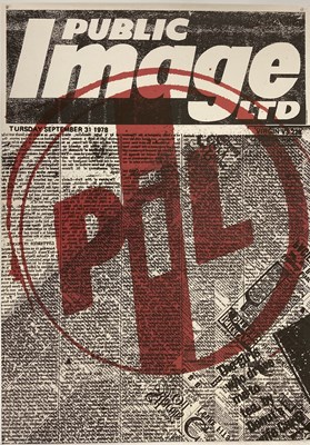 Lot 293 - PUBLIC IMAGE  LTD SIGNED POSTER