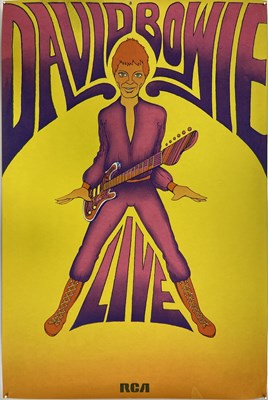 Lot 335 - DAVID BOWIE GEORGE UNDERWOOD ZIGGY POSTER.