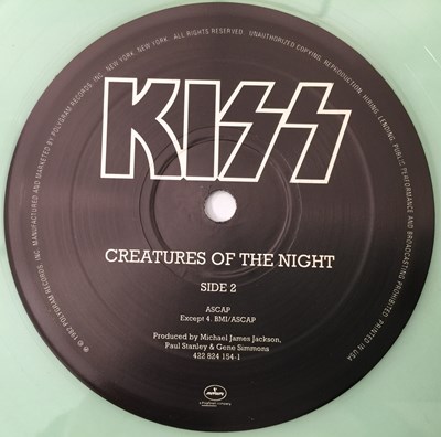 Lot 176 - KISS - CREATURES OF THE NIGHT ('GLOW IN DARK' RE - 422824154-1)