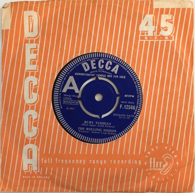 Lot 70 - THE ROLLING STONES - RUBY TUESDAY 7" (ORIGINAL UK DEMO - DECCA F 12546)