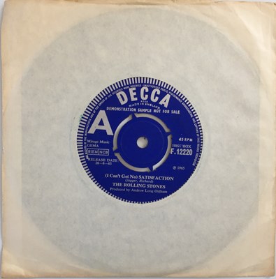 Lot 72 - THE ROLLING STONES - (I CAN'T GET NO) SATISFACTION 7" (ORIGINAL UK DEMO - DECCA F 12220)