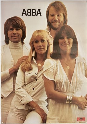 Lot 58 - ABBA 1976 POLYDOR RECORDS GERMAN PROMO POSTER AND 1977 POLYDOR RECORDS PROMO POSTER.