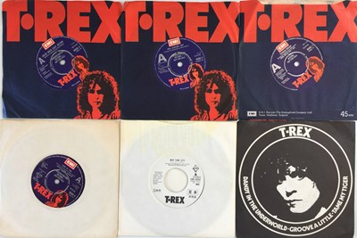 Lot 85 - T. REX/MARC BOLAN - 7" COLLECTION (WITH DEMOS)