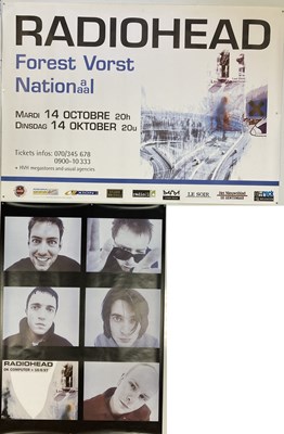 Lot 135 - RADIOHEAD 1997 BELGIUM CONCERT POSTER AND 1997 OK COMPUTER PROMO POSTER.