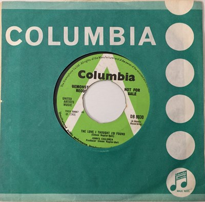 Lot 97 - JOHN'S CHILDREN - THE LOVE I THOUGH I'D FOUND 7" (ORIGINAL UK DEMO - COLUMBIA DB 8030)