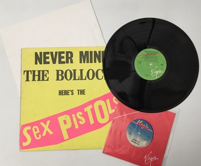 Lot 168 - SEX PISTOLS - NEVER MIND THE BOLLOCKS LP (OG SLEEVE/ POSTER & 7" - VIRGIN V2086)