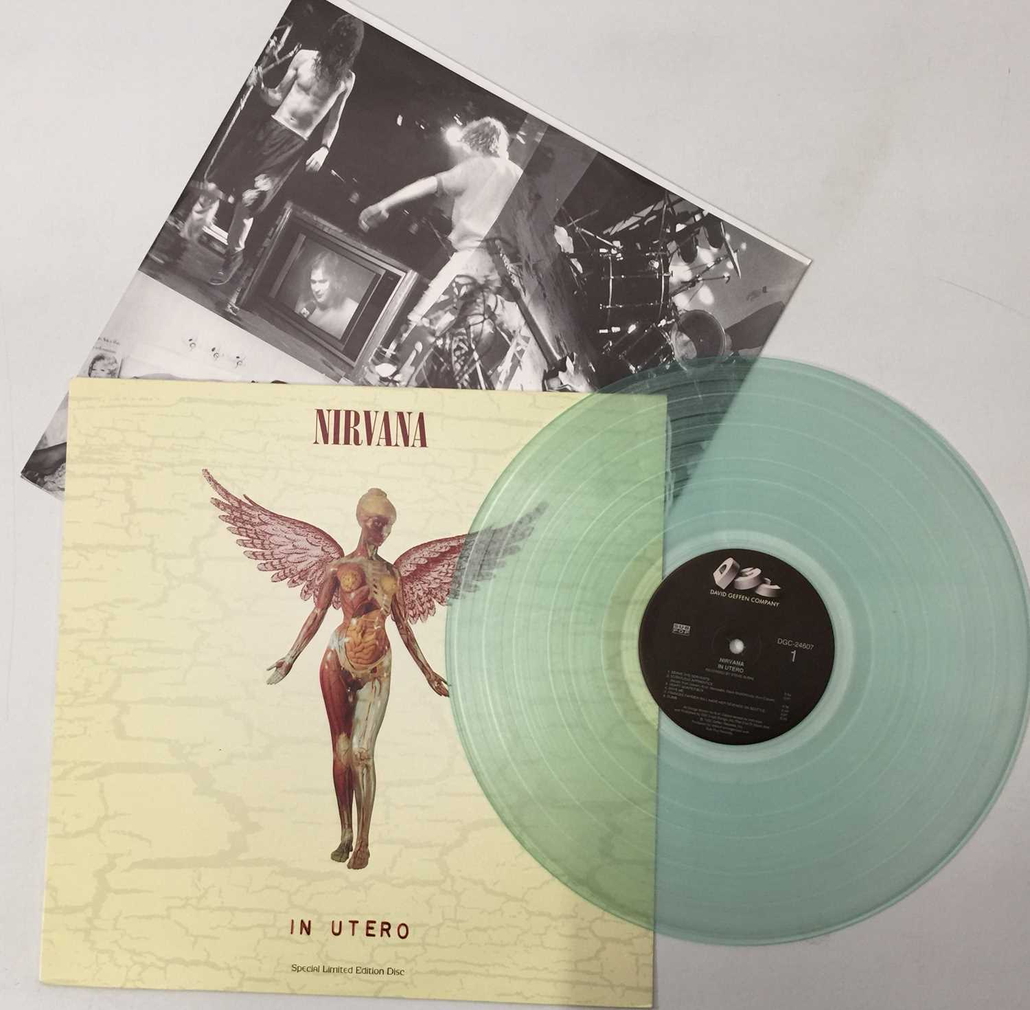 Lot 169 - NIRVANA - IN UTERO LP (US OG - CLEAR VINYL - GEFFEN DGC-24607)