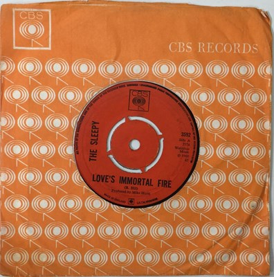 Lot 228 - THE SLEEPY - LOVE'S IMMORTAL FIRE 7" (ORIGINAL UK STOCK COPY - CBS 3592)