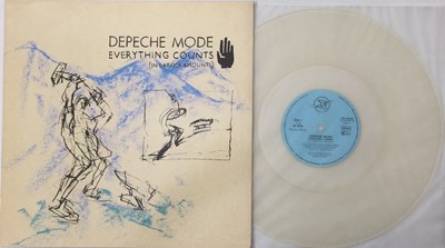 Lot 237 - DEPECHE MODE - EVERYTHING COUNTS 12" (GERMAN CLEAR VINYL - MUTE - INT 126.813)