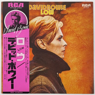 Lot 459 - DAVID BOWIE - SIGNED WHITE LABEL LOW JAPANESE PROMO LP.
