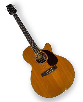 Lot 293 - TAKAMINE EG 540 DLX SEMI-ACOUSTIC GUITAR.