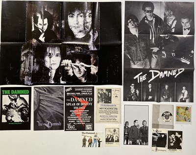 Lot 541 - THE DAMNED - PROGRAMMES AND MEMORABILIA INC 1976 NEW ROSE FOOTBALL PROG ADVERT.