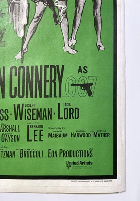 Lot 57 - JAMES BOND - DR. NO (1962) UK DOUBLE CROWN POSTER.