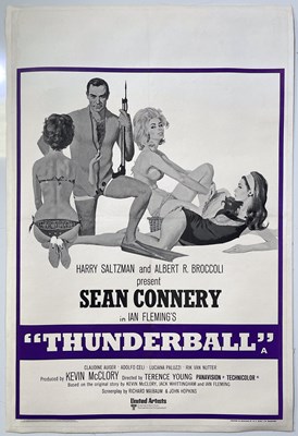 Lot 107 - JAMES BOND - THUNDERBALL (1965) ORIGINAL DOUBLE CROWN POSTER.
