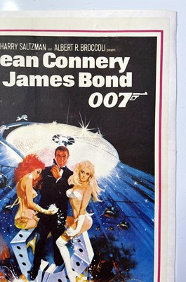 Lot 182 - JAMES BOND - DIAMONDS ARE FOREVER (1971) ORIGINAL AUSTRALIAN DAYBILL POSTER.