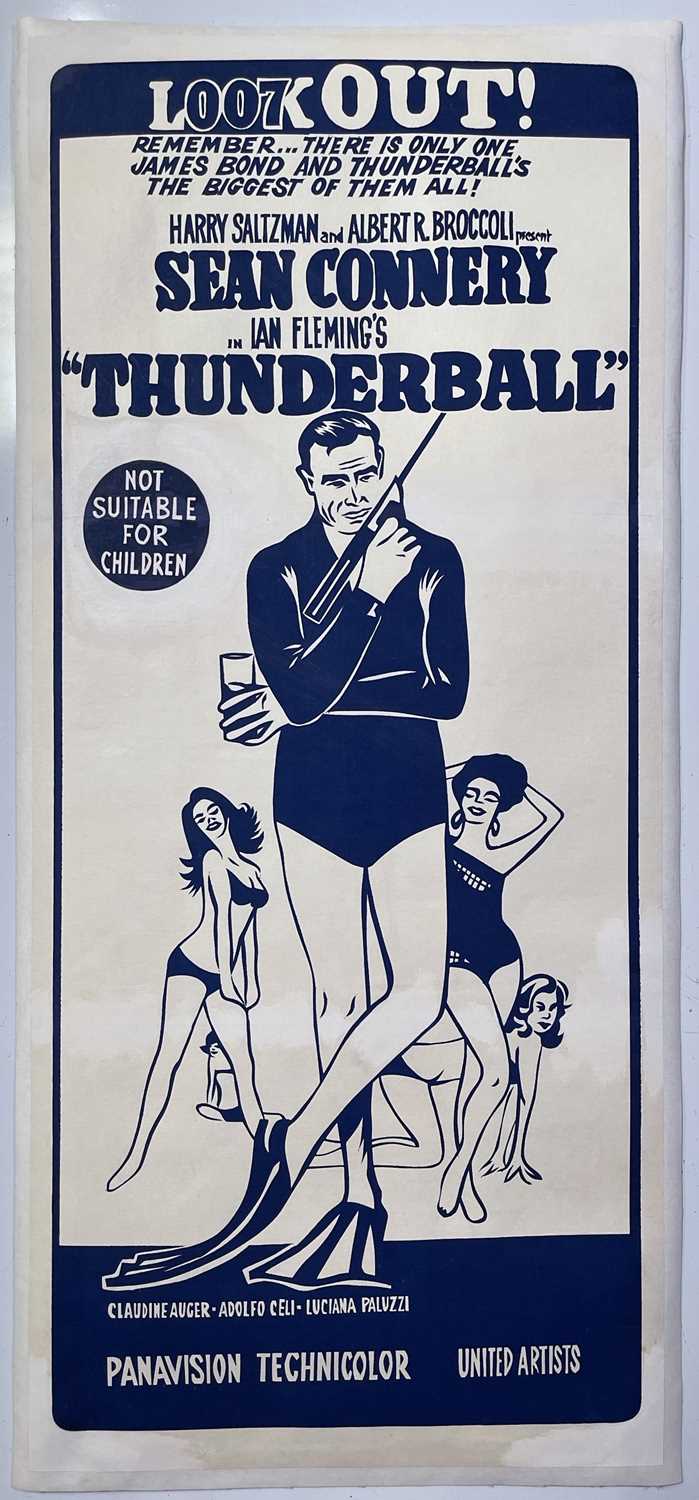 Lot 108 - JAMES BOND - THUNDERBALL (1965) ORIGINAL AUSTRALIAN DAYBILL POSTER.