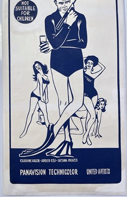 Lot 108 - JAMES BOND - THUNDERBALL (1965) ORIGINAL AUSTRALIAN DAYBILL POSTER.