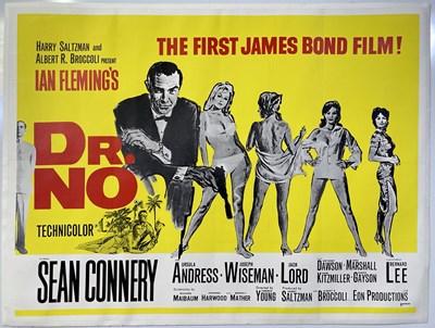 Lot 62 - JAMES BOND - DR. NO (1962) UK QUAD REISSUE POSTER.