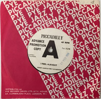 Lot 215 - JIMMY JAMES & THE VAGABONDS - I FEEL ALRIGHT 7" (7N 35298 - PICCADILLY - PROMO)