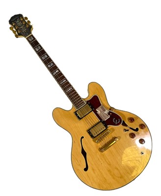 Lot 32 - 1986 EPIPHONE SHERATON, NATURAL - SERIAL NO: S6094102