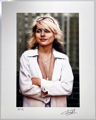 Lot 134 - DEBBIE HARRY / BLONDIE - MARTYN GODDARD SIGNED ARTIST PROOF PHOTOGRAPH.