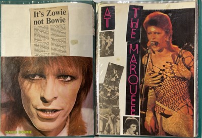 Lot 422 - DAVID BOWIE SCRAPBOOKS INC FAN TAKEN / UNSEEN PHOTOS.