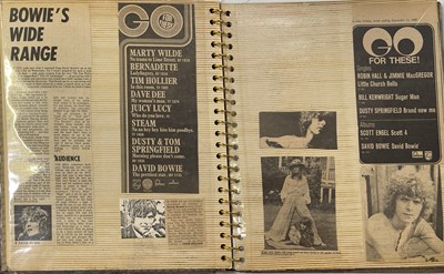 Lot 422 - DAVID BOWIE SCRAPBOOKS INC FAN TAKEN / UNSEEN PHOTOS.