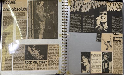 Lot 422 - DAVID BOWIE SCRAPBOOKS INC FAN TAKEN / UNSEEN PHOTOS.