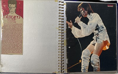 Lot 422 - DAVID BOWIE SCRAPBOOKS INC FAN TAKEN / UNSEEN PHOTOS.