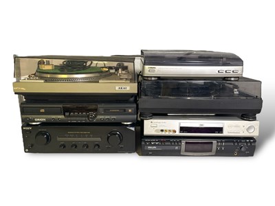 Lot 9 - AUDIO EQUIPMENT / DJ EQUIPMENT (AKAI, ORION, SONY).