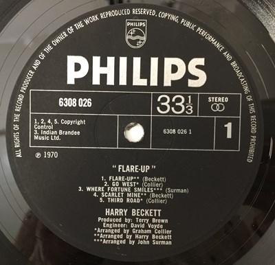Lot 80 - HARRY BECKETT - FLARE UP LP (BOP JAZZ - UK PHILIPS 6308 026)