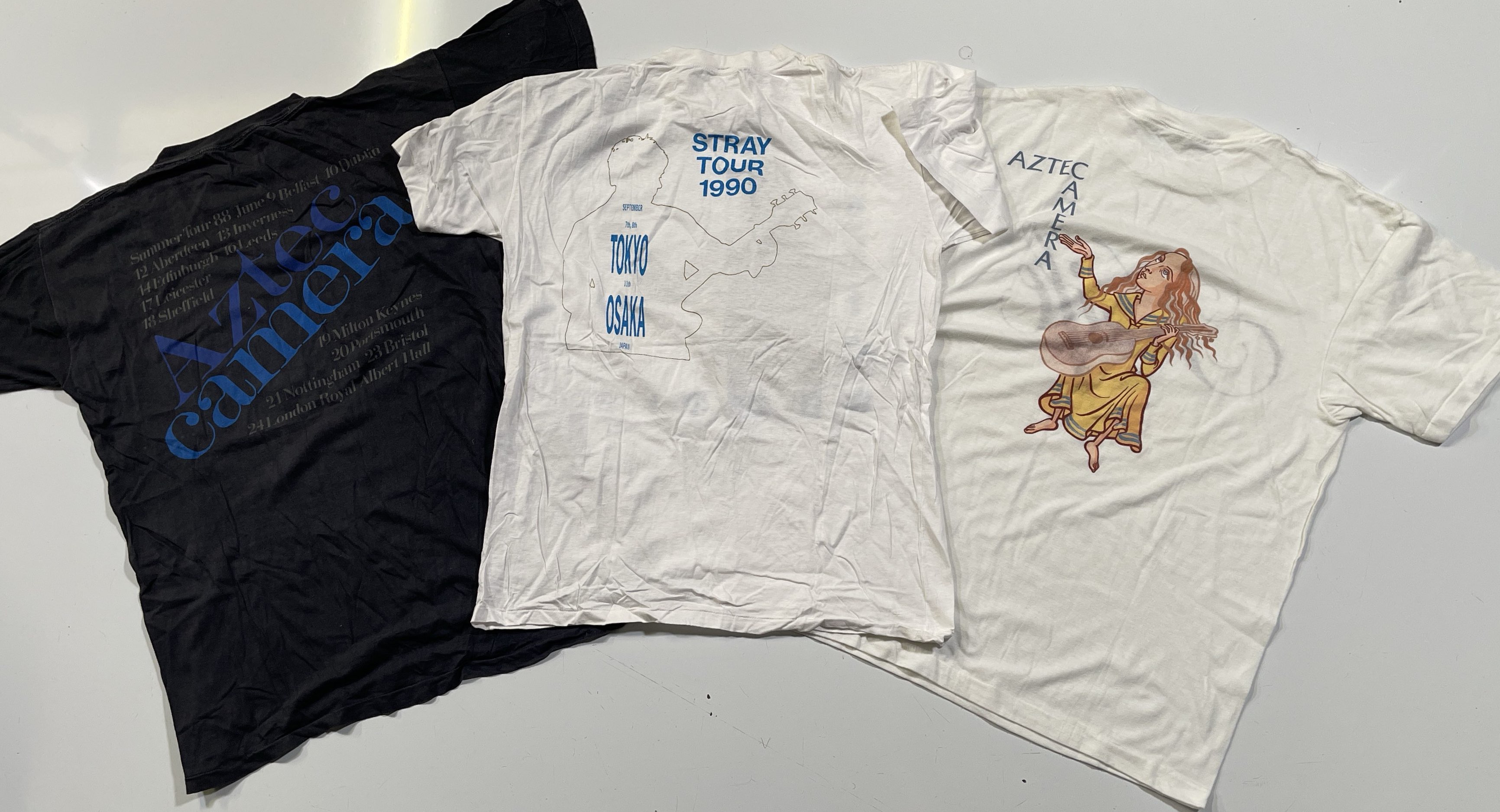 Lot 334 - AZTEC CAMERA - ORIGINAL C 1980S T-SHIRTS.