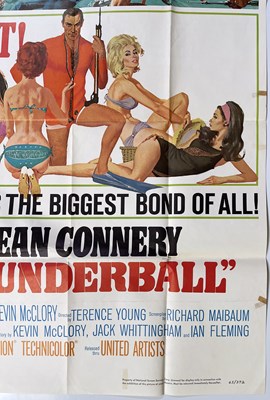 Lot 114 - JAMES BOND - THUNDERBALL (1965) - A US THREE SHEET POSTER.