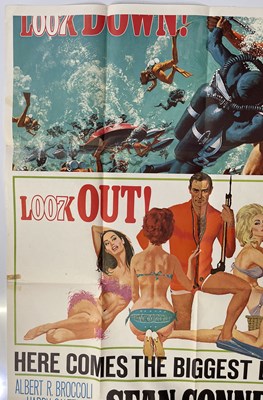 Lot 114 - JAMES BOND - THUNDERBALL (1965) - A US THREE SHEET POSTER.