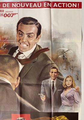 Lot 102 - JAMES BOND - GOLDFINGER (1964) - FRENCH GRANDE REISSUE POSTER.