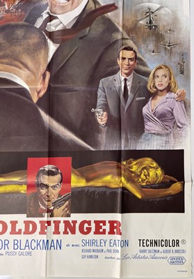 Lot 102 - JAMES BOND - GOLDFINGER (1964) - FRENCH GRANDE REISSUE POSTER.