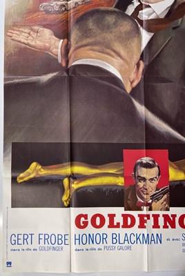 Lot 102 - JAMES BOND - GOLDFINGER (1964) - FRENCH GRANDE REISSUE POSTER.
