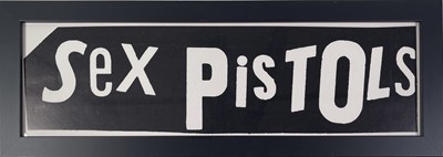 Lot 67 - THE SEX PISTOLS - ORIGINAL 1977 BANNER POSTER.