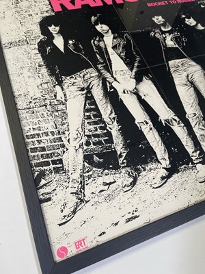 Lot 17 - THE RAMONES - ORIGINAL SIRE ROCKET TO RUSSIA PROMOTIONAL POSTER.