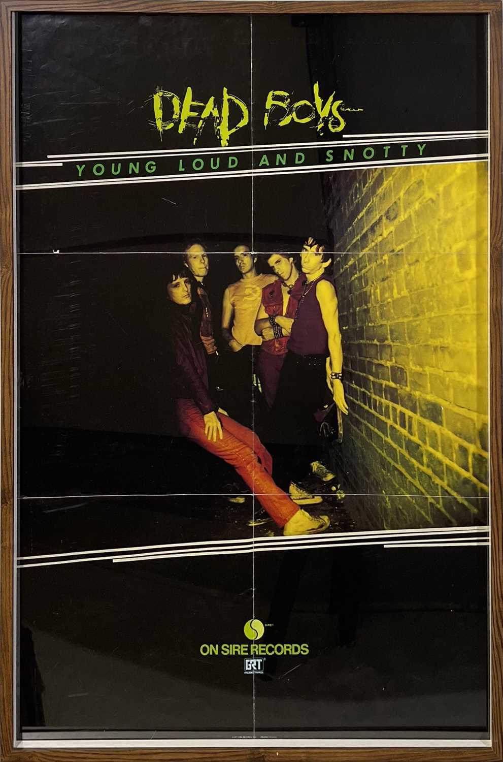 Lot 28 - OHIO PUNK - DEAD BOYS ORIGINAL SIRE PROMO POSTER.