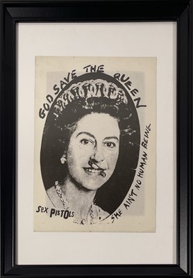 Lot 68 - SEX PISTOLS GOD SAVE THE QUEEN ORIGINAL FLYER.