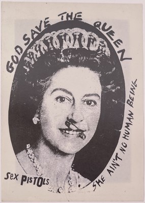 Lot 68 - SEX PISTOLS GOD SAVE THE QUEEN ORIGINAL FLYER.