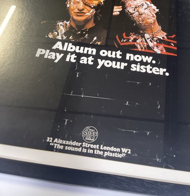 Lot 19 - THE DAMNED - ORIGINAL DEBUT LP PROMOTIONAL POSTER.