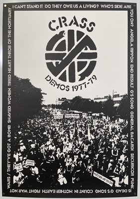 Lot 33 - CRASS - DEMOS 1977-79 POSTER.