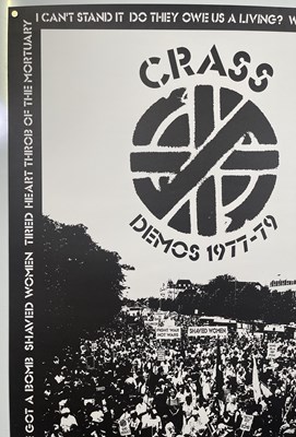 Lot 33 - CRASS - DEMOS 1977-79 POSTER.