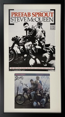 Lot 294 - PREFAB SPROUT - SIGNED LP WITH ORIGINAL POSTER.
