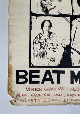 Lot 21 - THE CLASH INTEREST / JOE STRUMMER - AN ORIGINAL C 1976  101ERS CONCERT POSTER.
