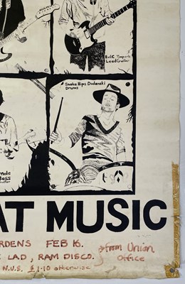 Lot 21 - THE CLASH INTEREST / JOE STRUMMER - AN ORIGINAL C 1976  101ERS CONCERT POSTER.