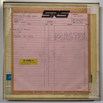 Lot 450 - 10CC - MASTER/RECORDING TAPE COLLECTION - PEOPLE IN LOVE MASTER TAPE.
