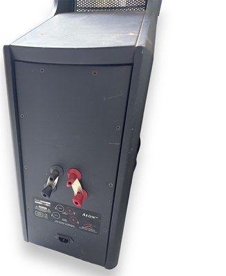 Lot 27 - MARTIN LOGAN AEON HYBRID ELECTROSTATIC LOUDSPEAKER SYSTEM & MORDAUNT-SHORT SUBWOOFER.